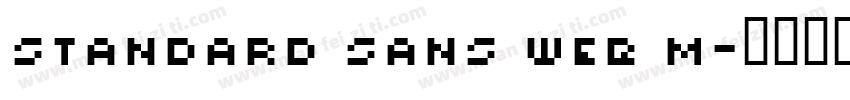 Standard Sans WEB M字体转换